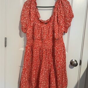Red Floral Dress